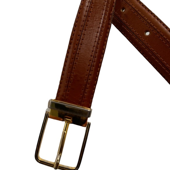 VINTAGE VITTORIO REX Full Grain Cowhide Men's Belt Made In Italy - Picture 5 of 10